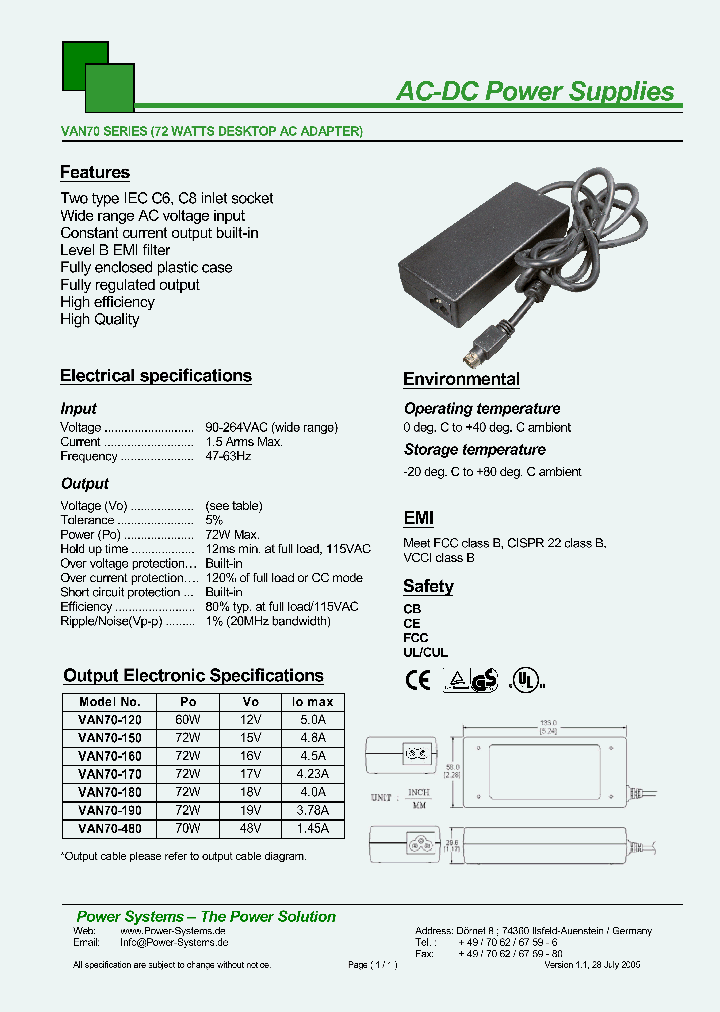 VAN70-120_4654677.PDF Datasheet