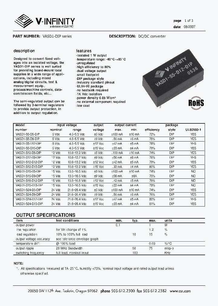 VASD1-S5-D12-DIP_4627374.PDF Datasheet