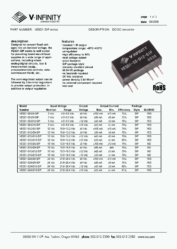 VESD1-S5-D5-SIP_4201382.PDF Datasheet