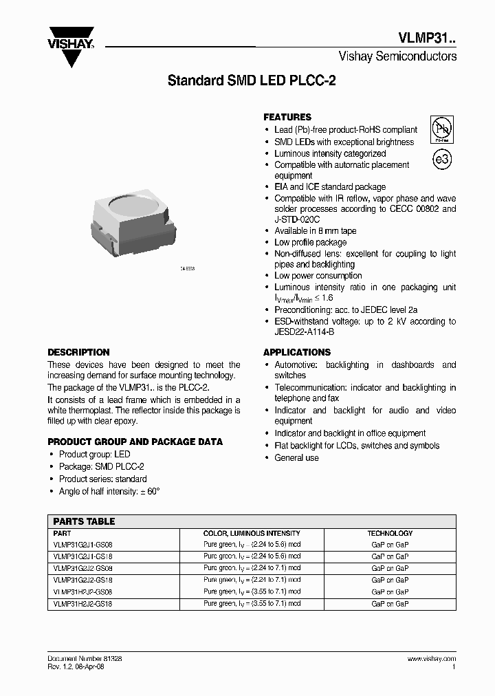 VLMP31G2J1-GS08_4254071.PDF Datasheet