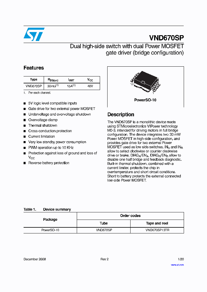 VND670SP13TR_4721547.PDF Datasheet