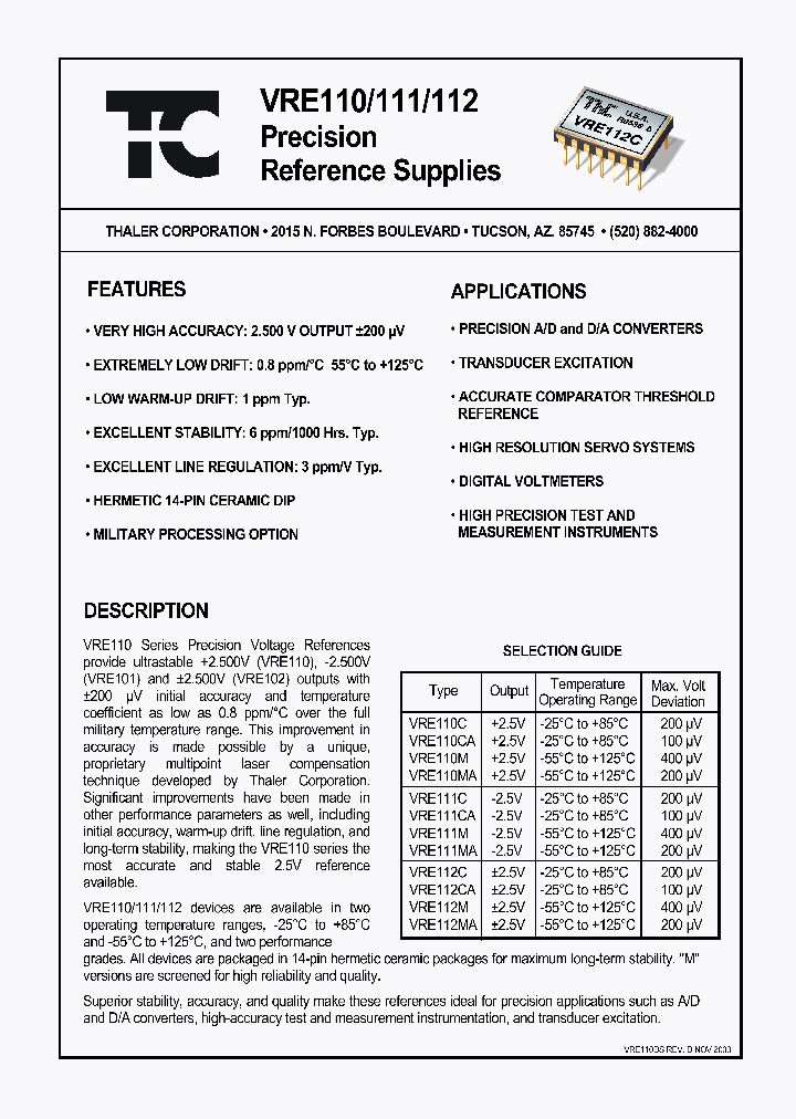 VRE110_4196285.PDF Datasheet