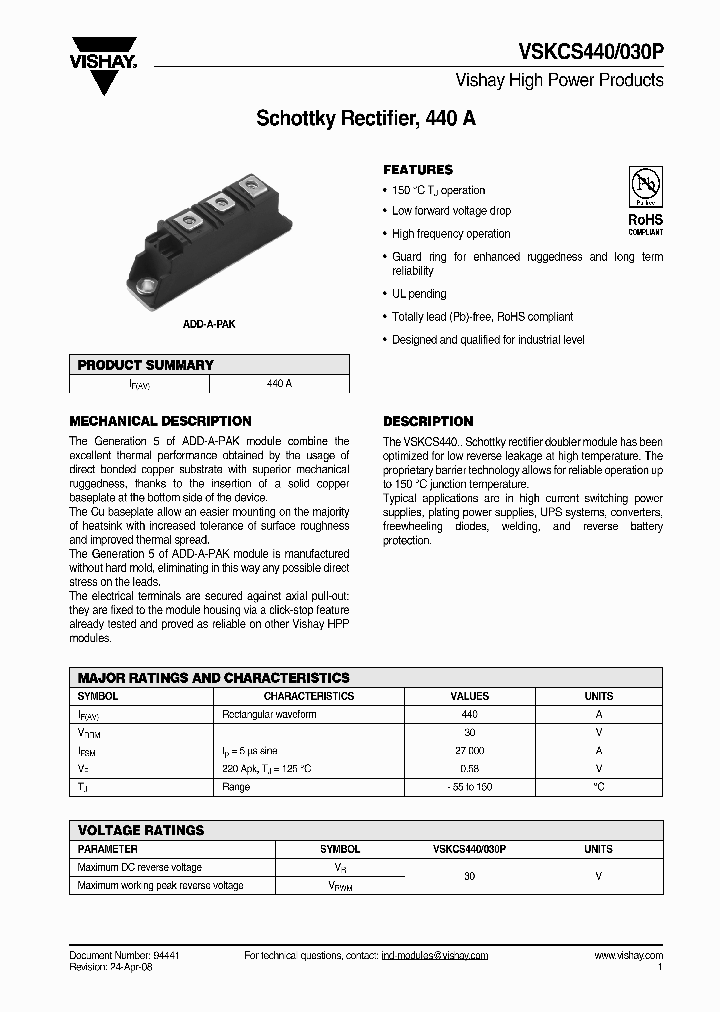 VSKCS440_4310985.PDF Datasheet