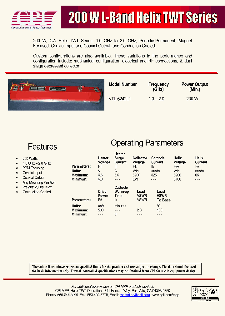 VTL-6242L1_4720185.PDF Datasheet