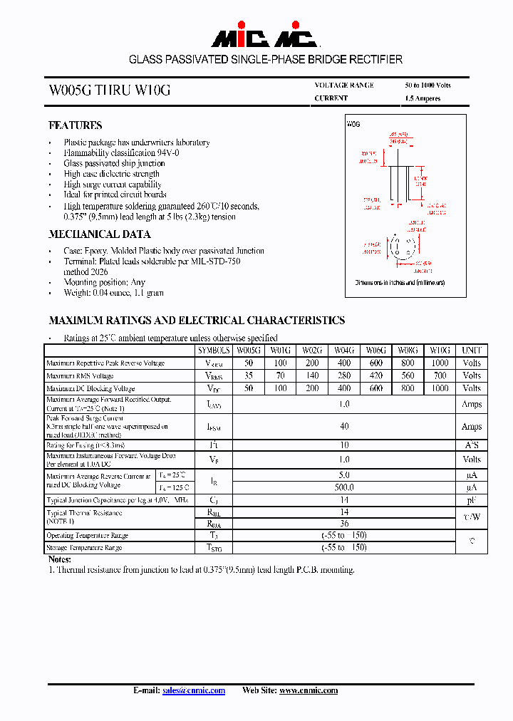 W08G_4632301.PDF Datasheet