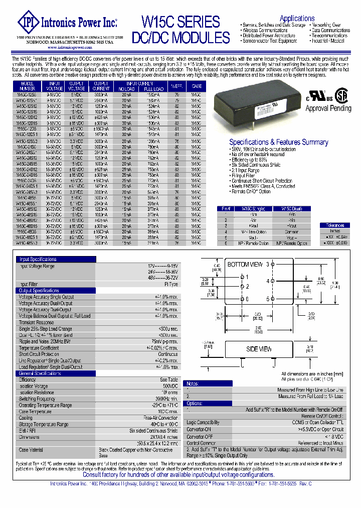 W15C-12S51_4883964.PDF Datasheet