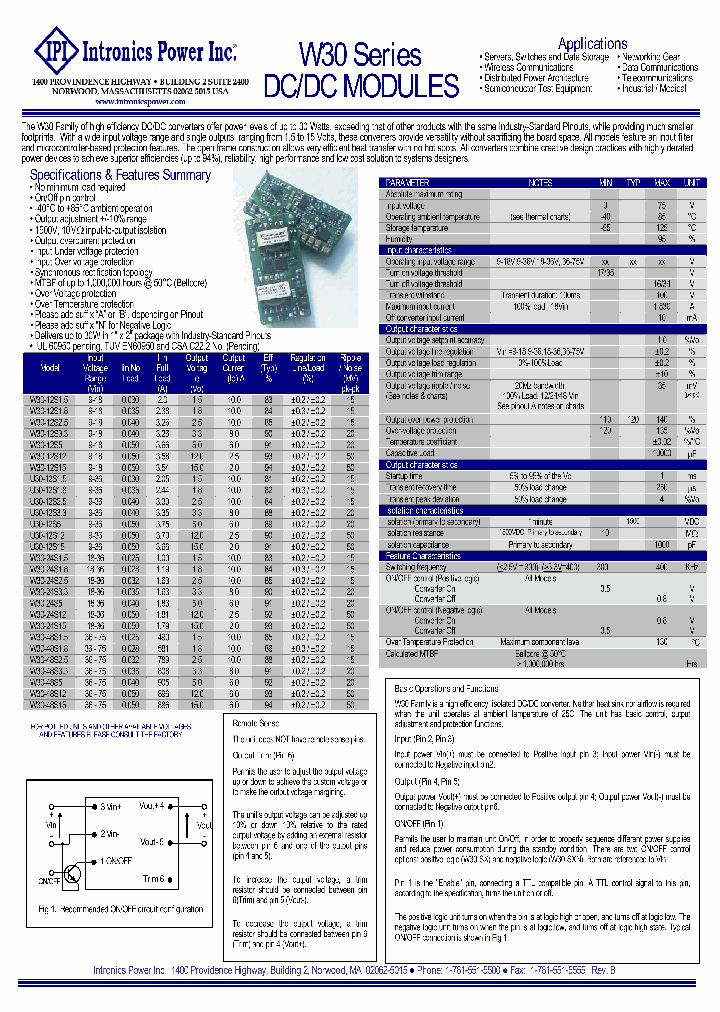 W30-12S15_4861767.PDF Datasheet
