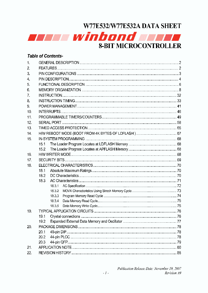 W77E532A_4218185.PDF Datasheet
