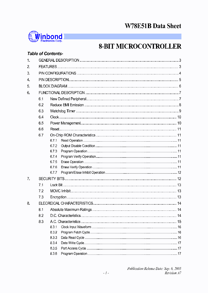 W78E51B05_4915023.PDF Datasheet