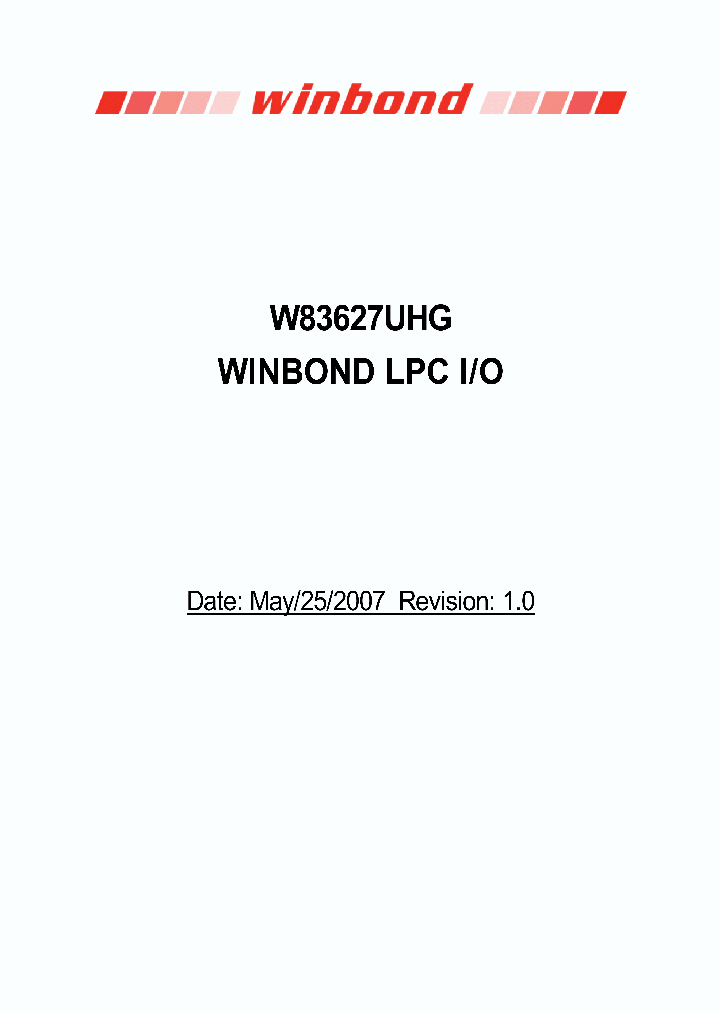 W83627UHG_4385548.PDF Datasheet