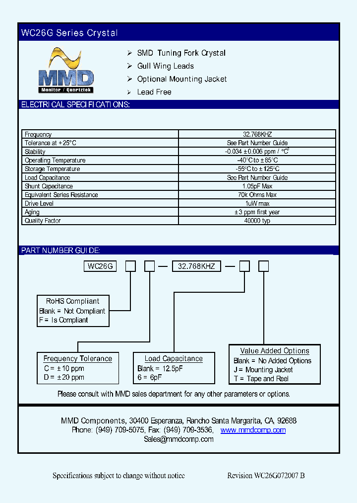 WC26GFD-32768KHZ-6_4510233.PDF Datasheet