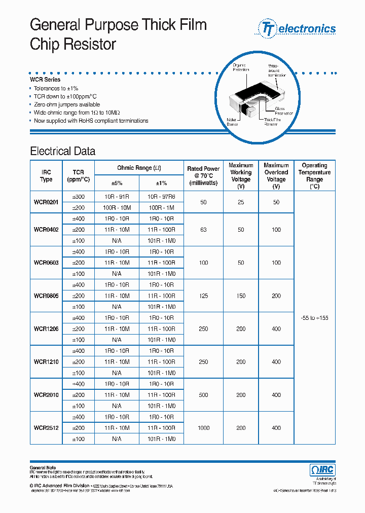 WCR-WCR1206LF-1001-F-E_4467979.PDF Datasheet