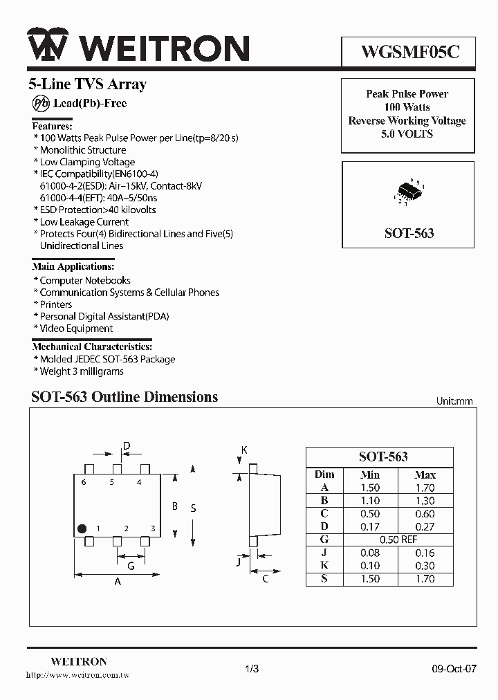 WGSMF05C_4710377.PDF Datasheet