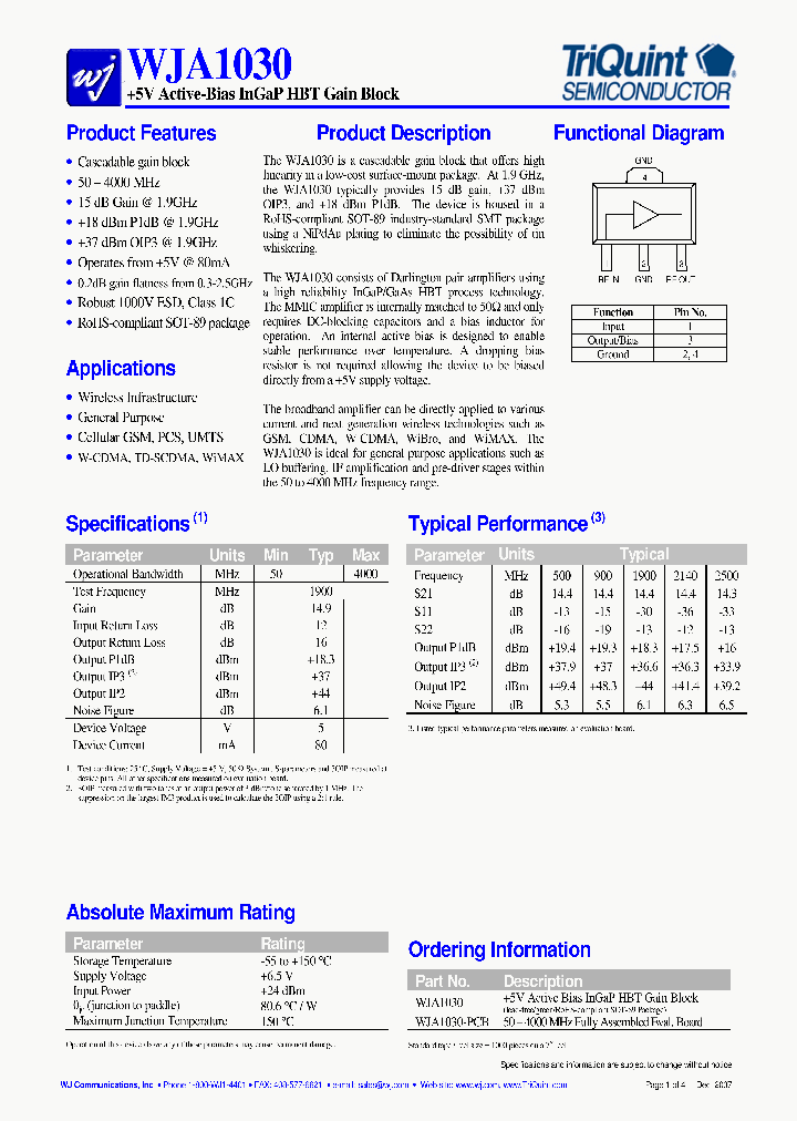 WJA1030_4227982.PDF Datasheet