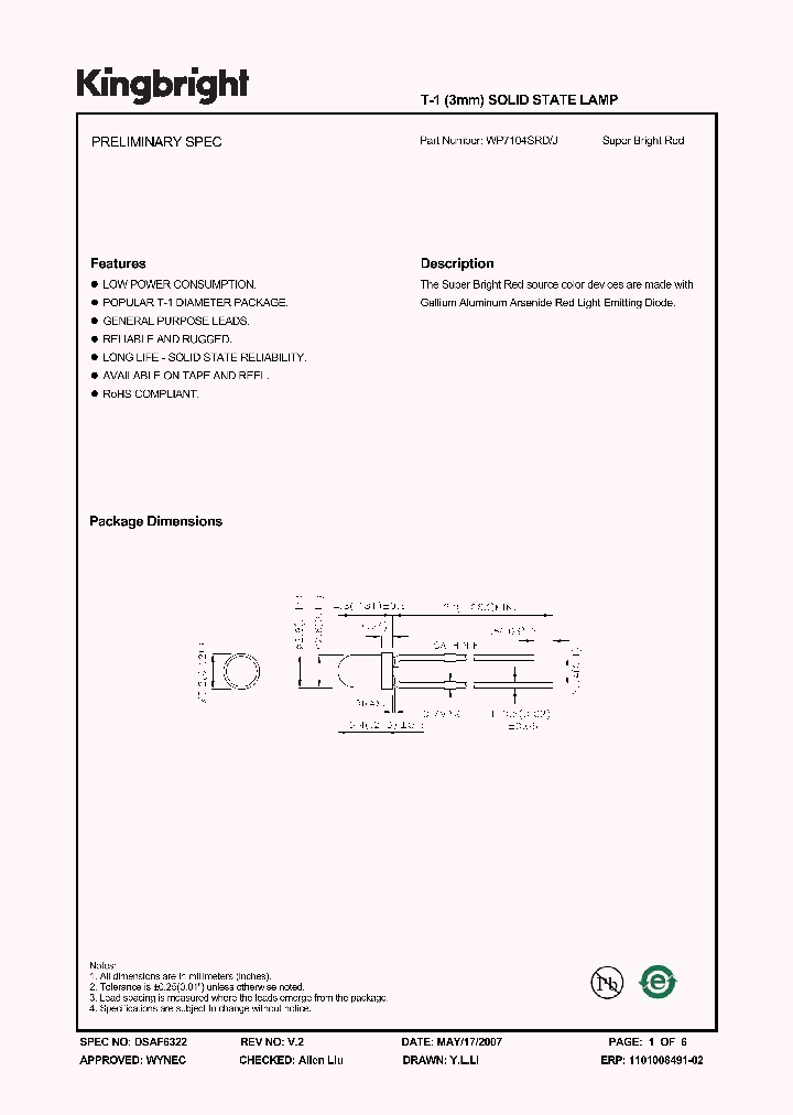 WP7104SRD-J_4284759.PDF Datasheet
