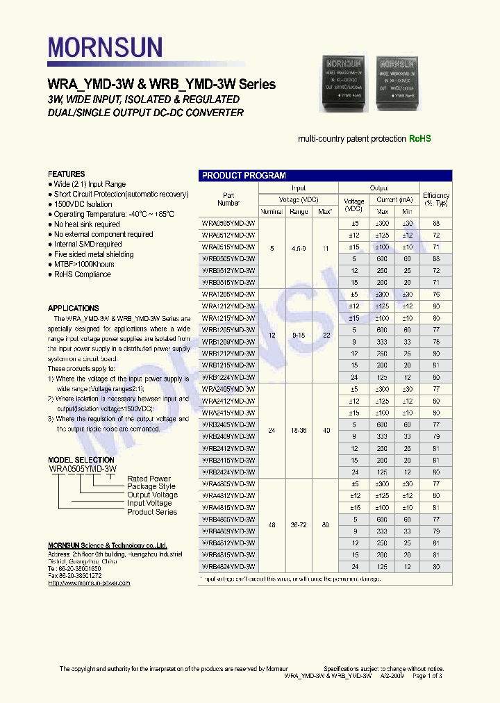 WRB0512YMD-3W_4391888.PDF Datasheet