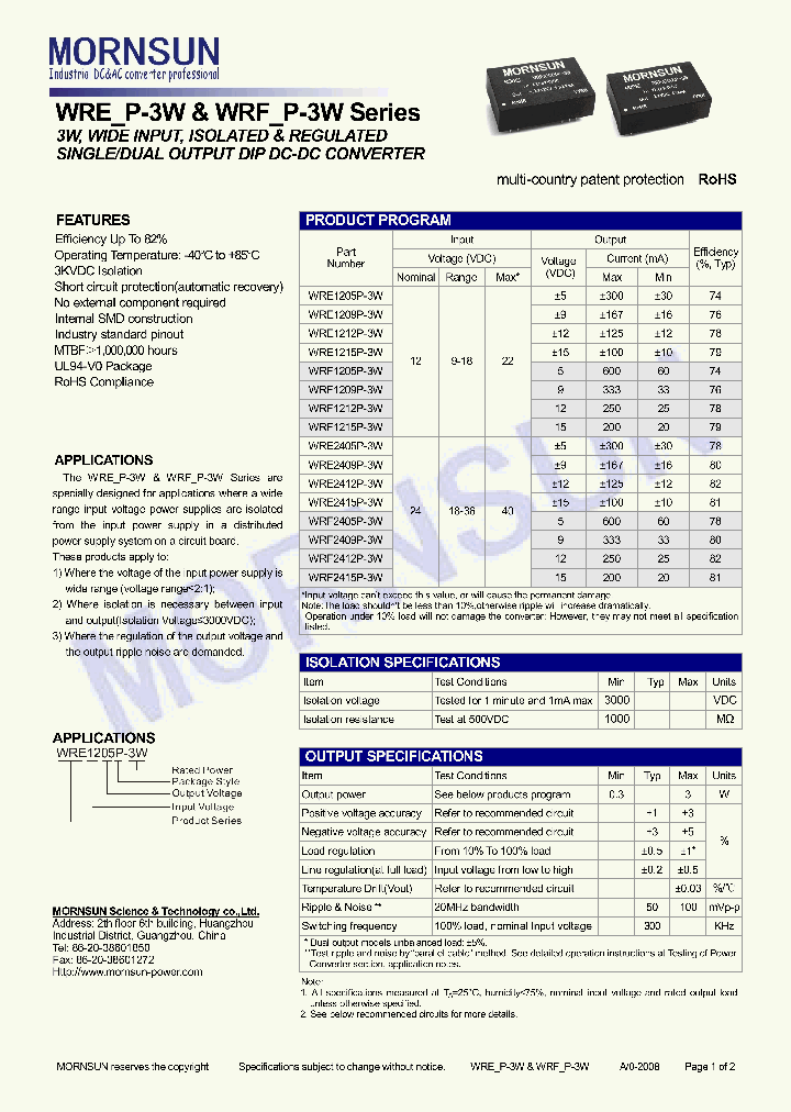 WRF2405P-3W_4509890.PDF Datasheet