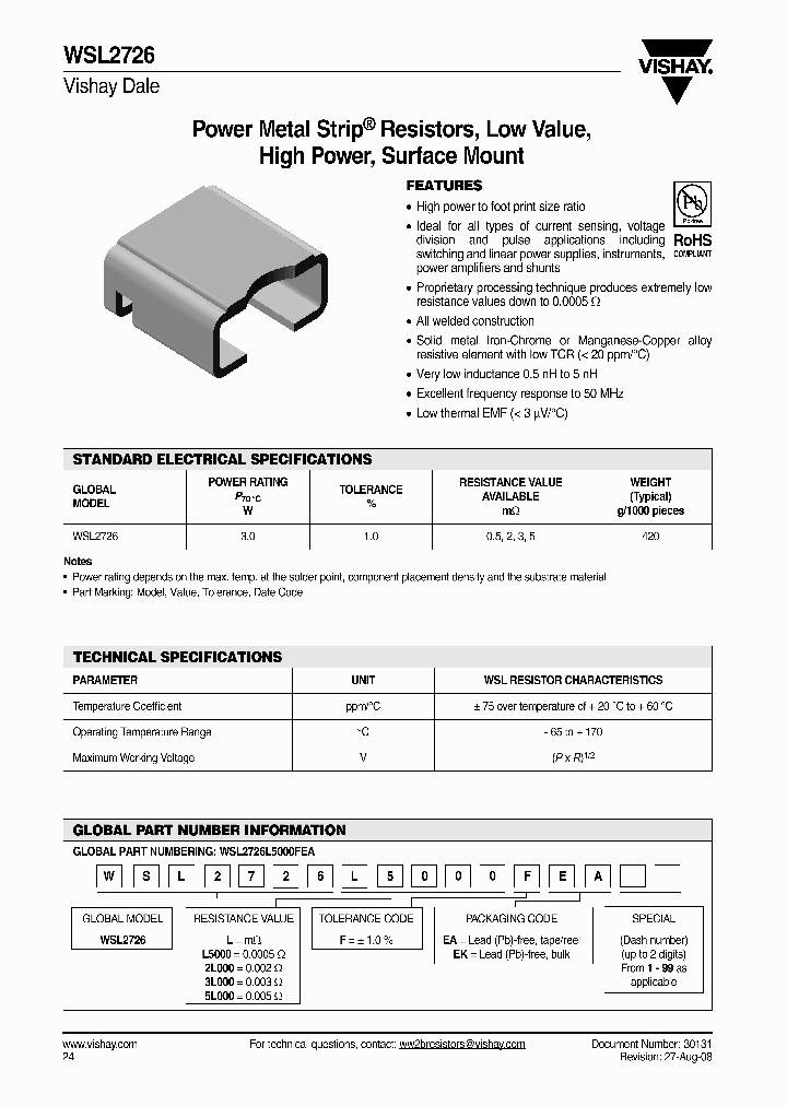WSL2726_4467257.PDF Datasheet