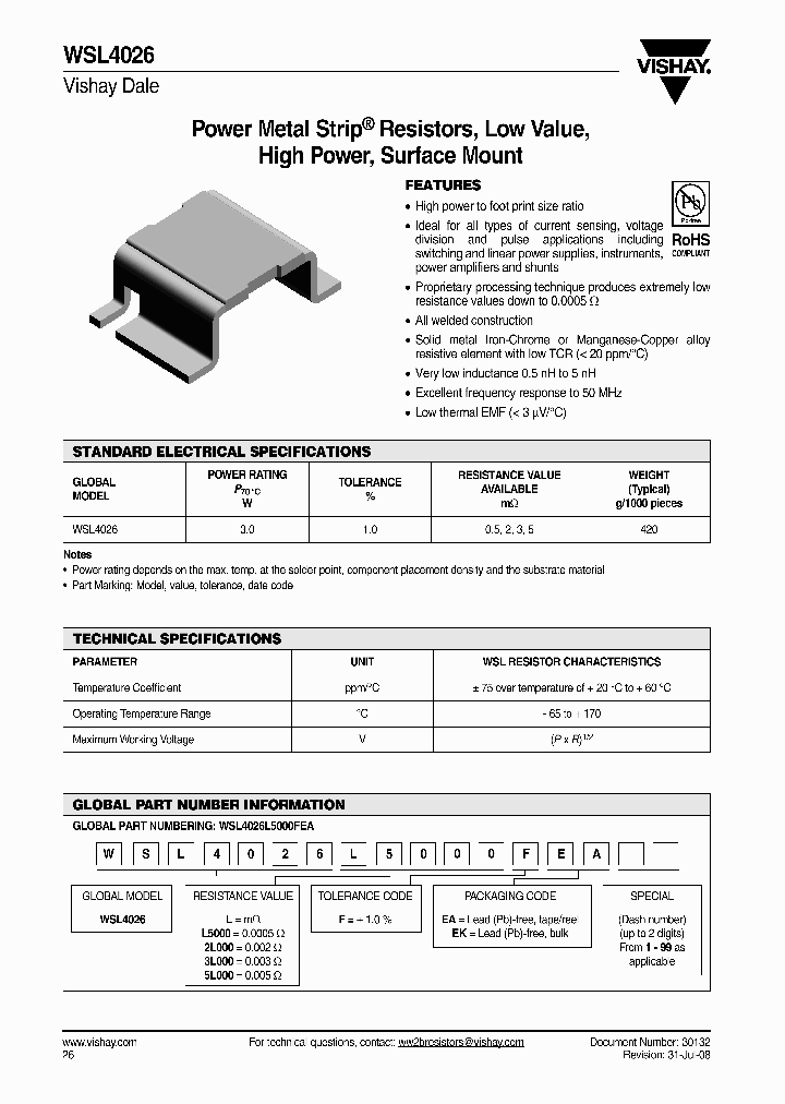 WSL4026_4505516.PDF Datasheet