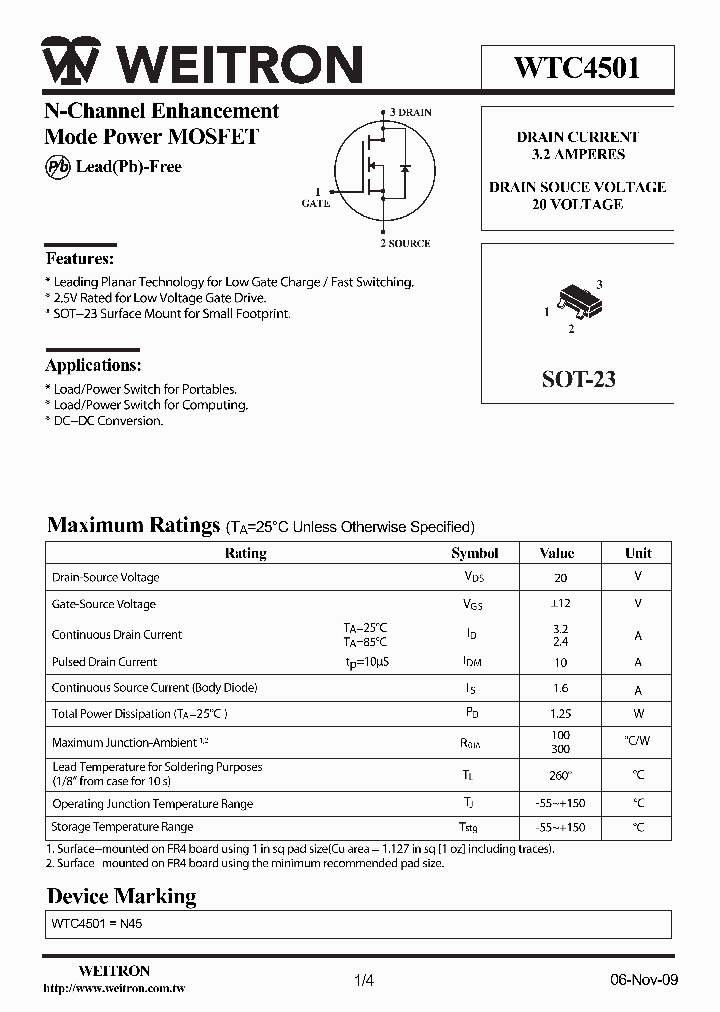 WTC4501_4800440.PDF Datasheet