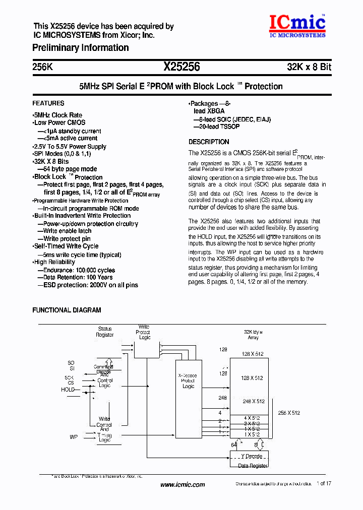 X25256S8G_4177913.PDF Datasheet