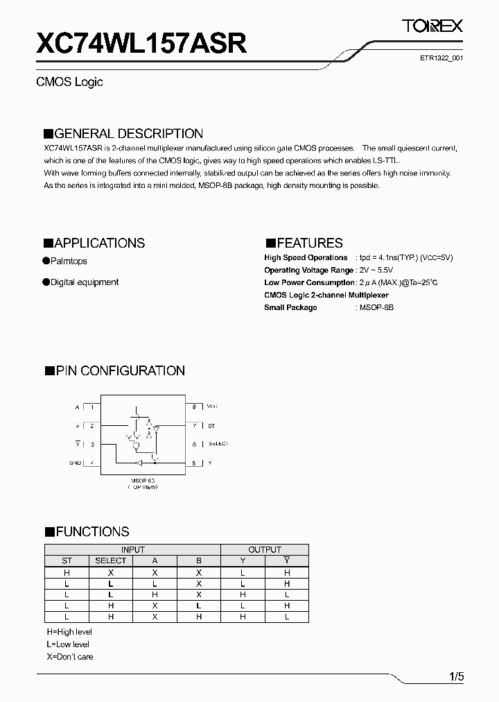 XC74WL157ASR001_4521078.PDF Datasheet