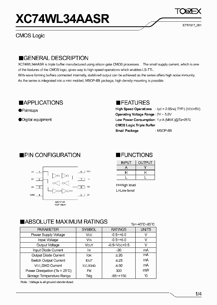 XC74WL34AASR_4274849.PDF Datasheet