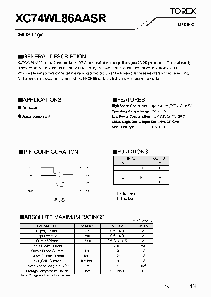 XC74WL86AASR_4259603.PDF Datasheet