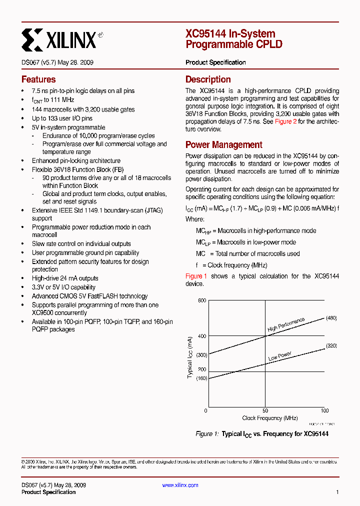 XC95144-7PQG100C_4642838.PDF Datasheet