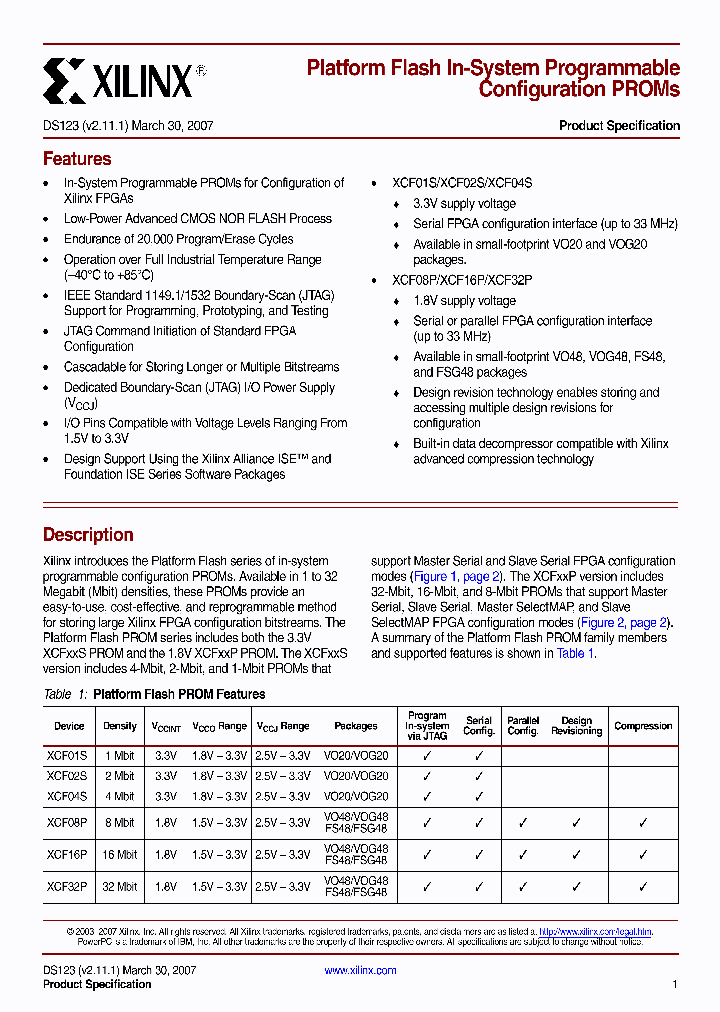 XCF01S07_4245724.PDF Datasheet