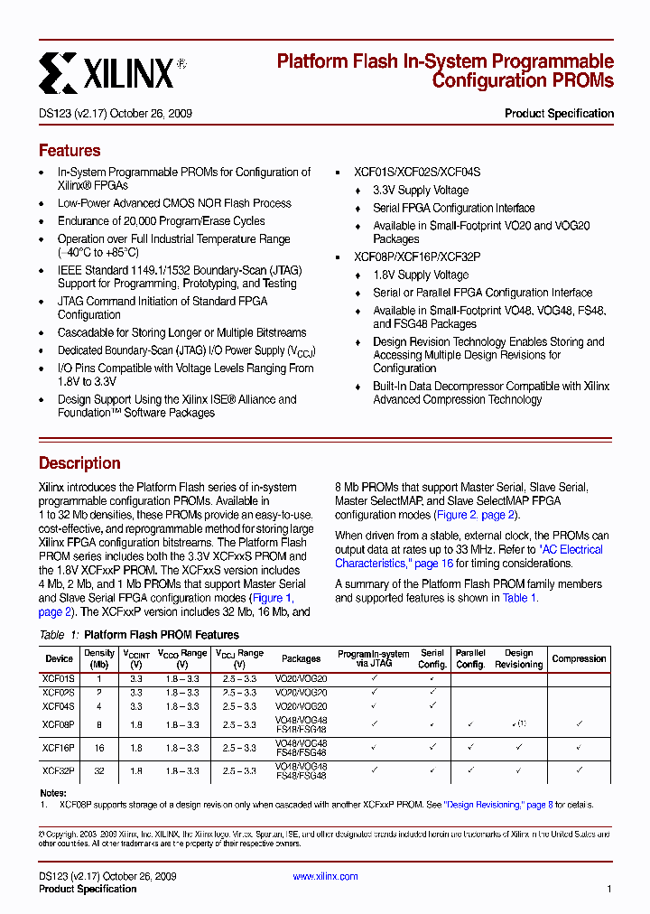 XCF01S09_4707803.PDF Datasheet