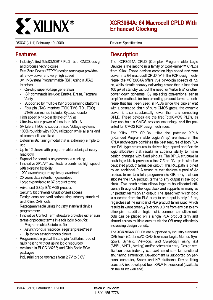 XCR3064A-10CP56C_4199692.PDF Datasheet