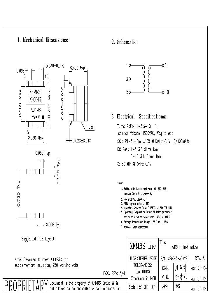 XF0043-AD4MS_4500461.PDF Datasheet