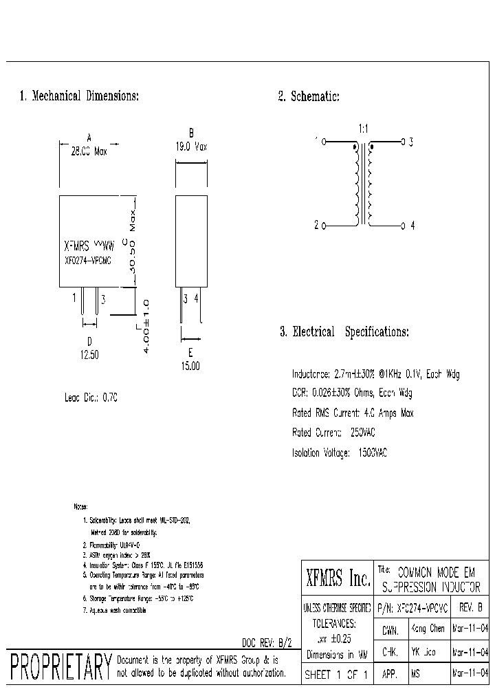 XF0274-VPCMC_4500345.PDF Datasheet