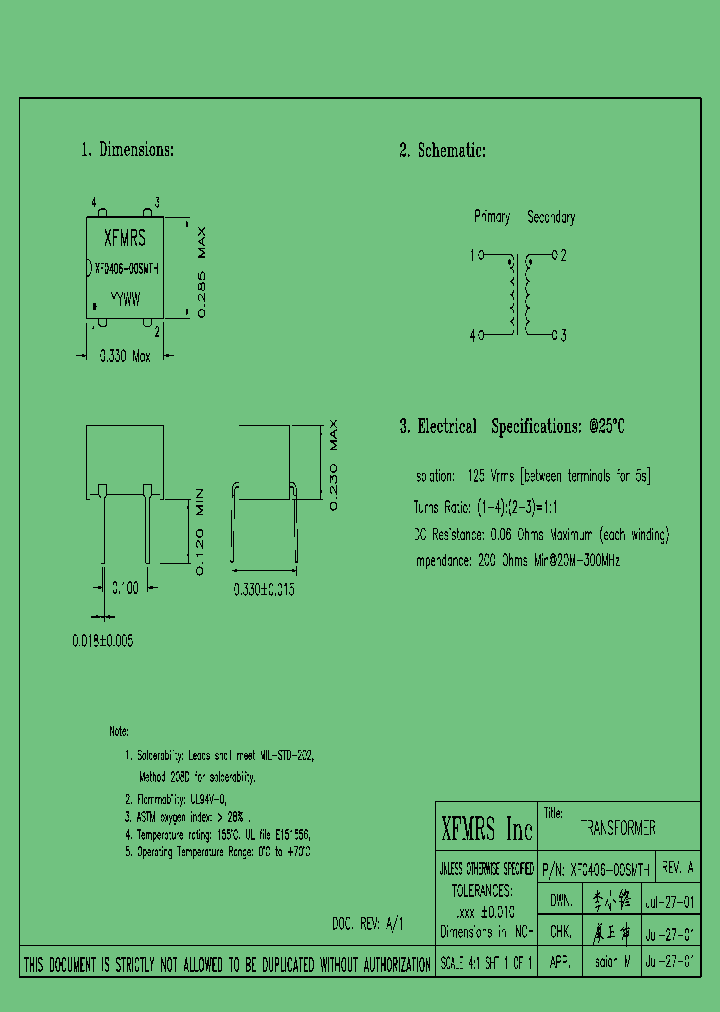 XF0406-00SMTH_4612730.PDF Datasheet
