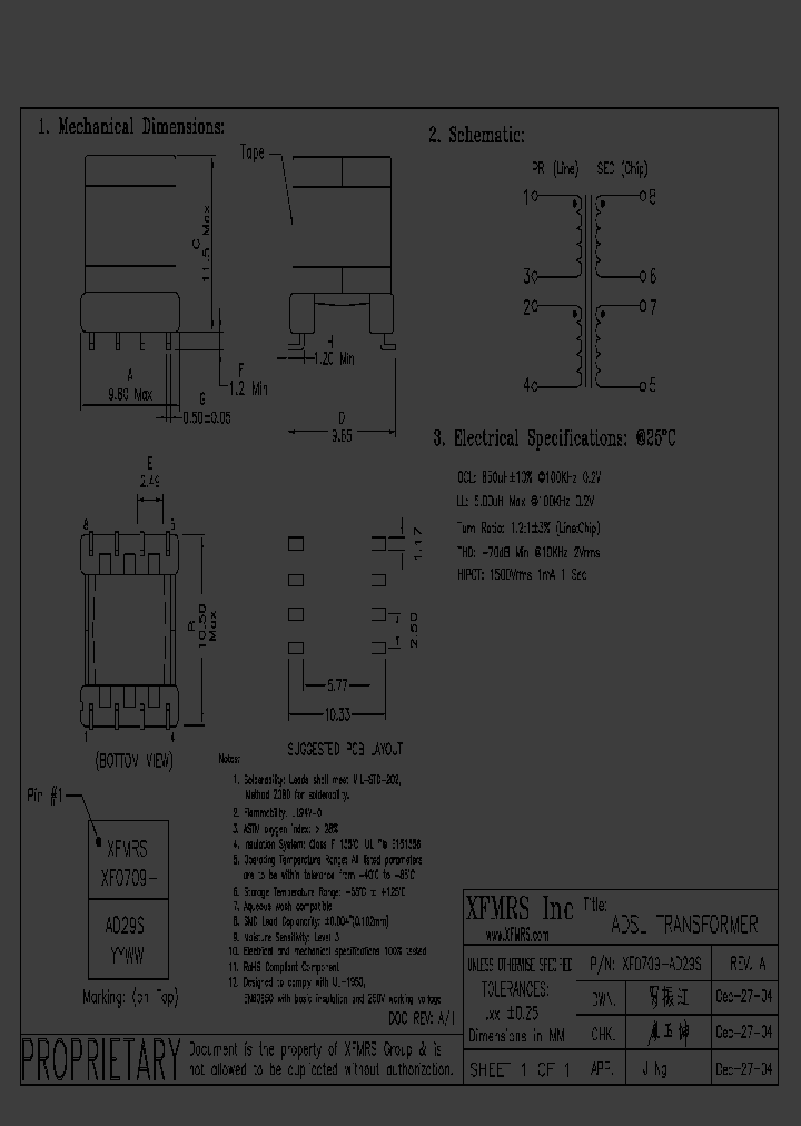 XF0709-AD29S_4622982.PDF Datasheet
