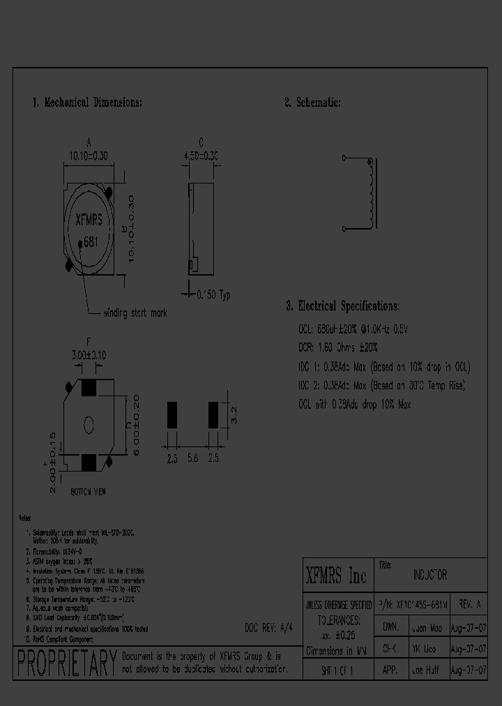 XF10145S-681M_4720230.PDF Datasheet