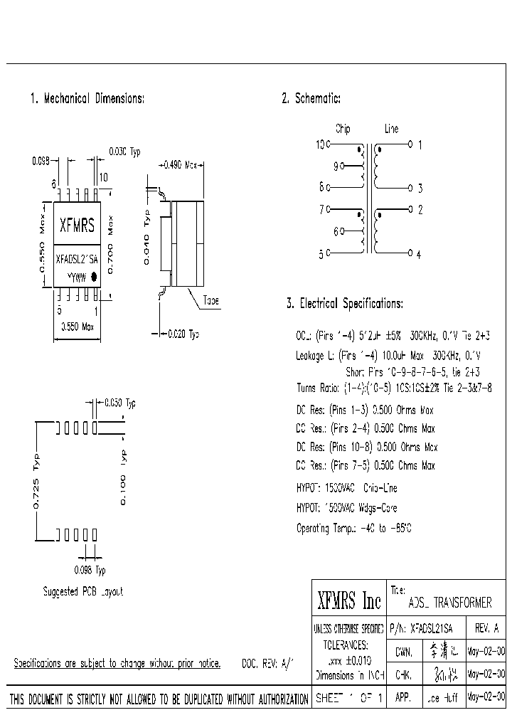 XFADSL21SA_4520431.PDF Datasheet