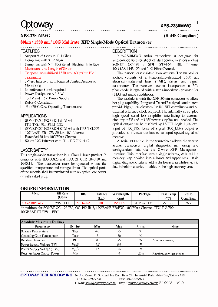 XPS-2380MWG_4664091.PDF Datasheet