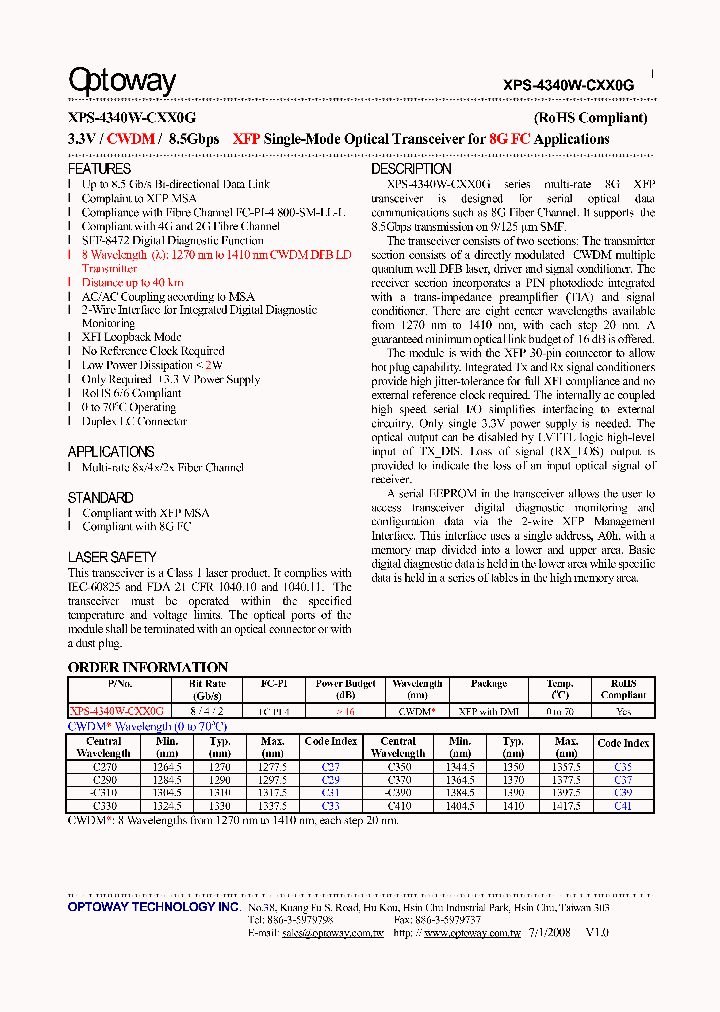 XPS-4340W-CXX0G_4664107.PDF Datasheet