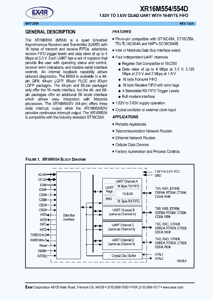 XR16M554DIV64_4577715.PDF Datasheet