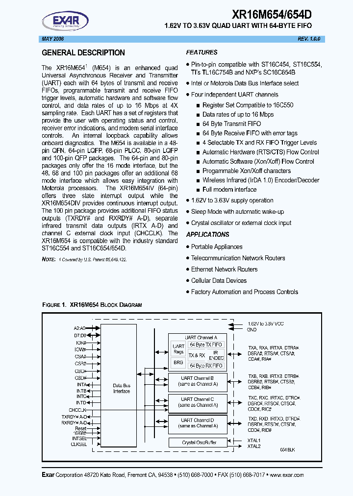 XR16M654DIV64_4473757.PDF Datasheet