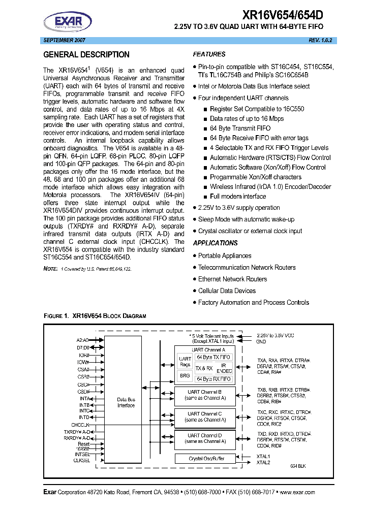 XR16V6540709_4542452.PDF Datasheet