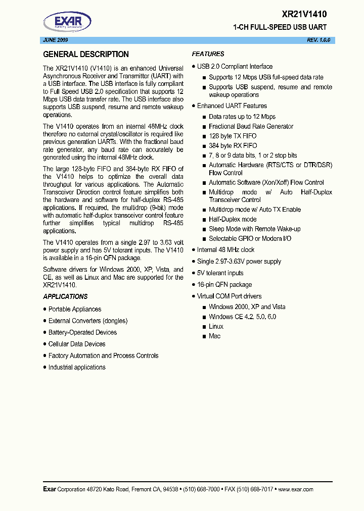 XR21V1410IL16_4654180.PDF Datasheet