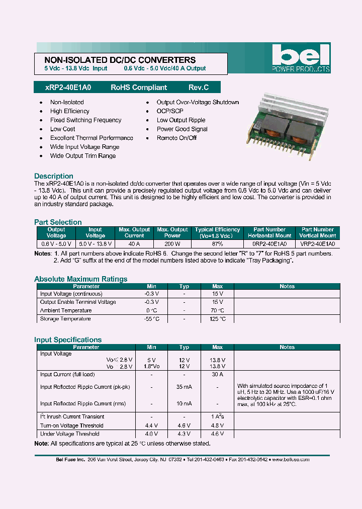 XRP2-40E1A0_4538907.PDF Datasheet
