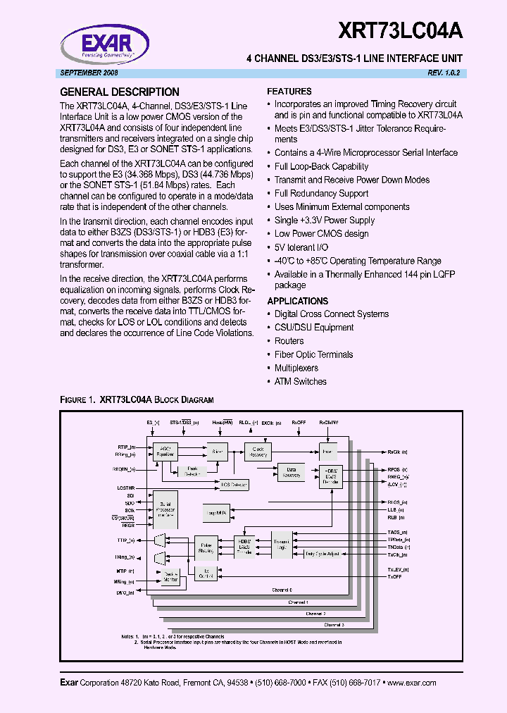 XRT73LC04A08_4872161.PDF Datasheet