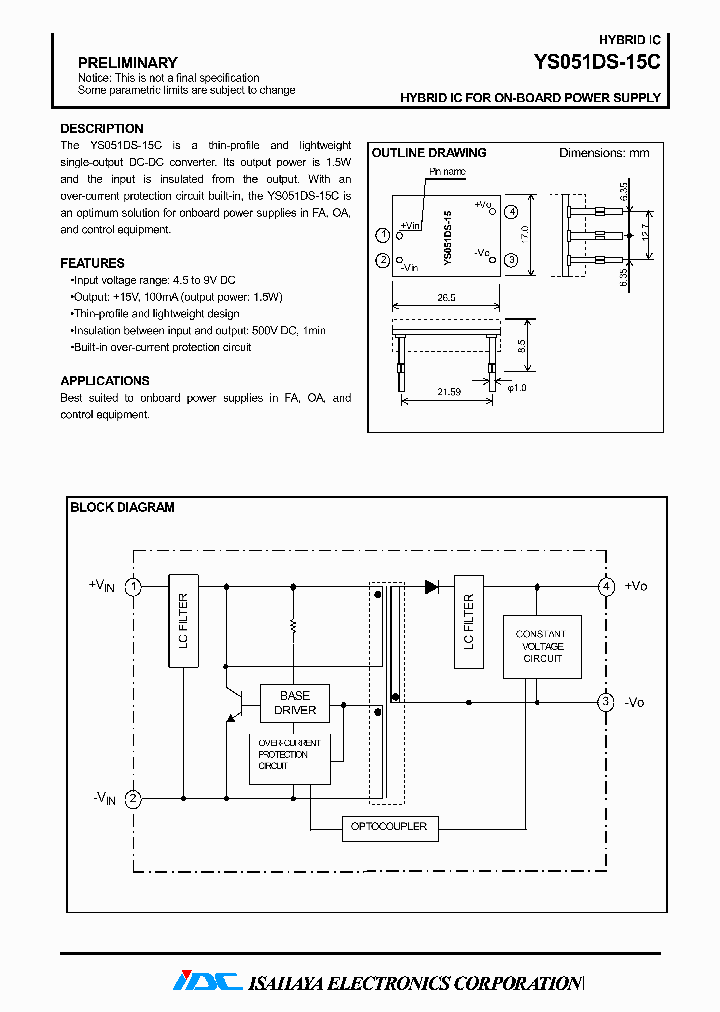 YS051DS-15C_4651999.PDF Datasheet