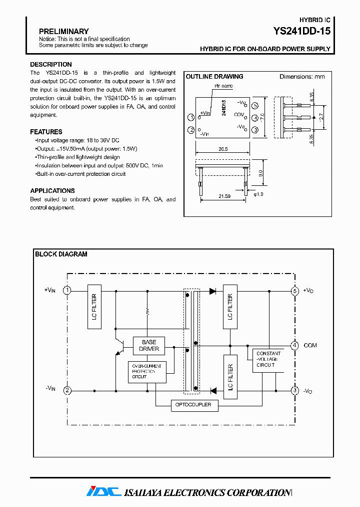 YS241DD-15_4411439.PDF Datasheet