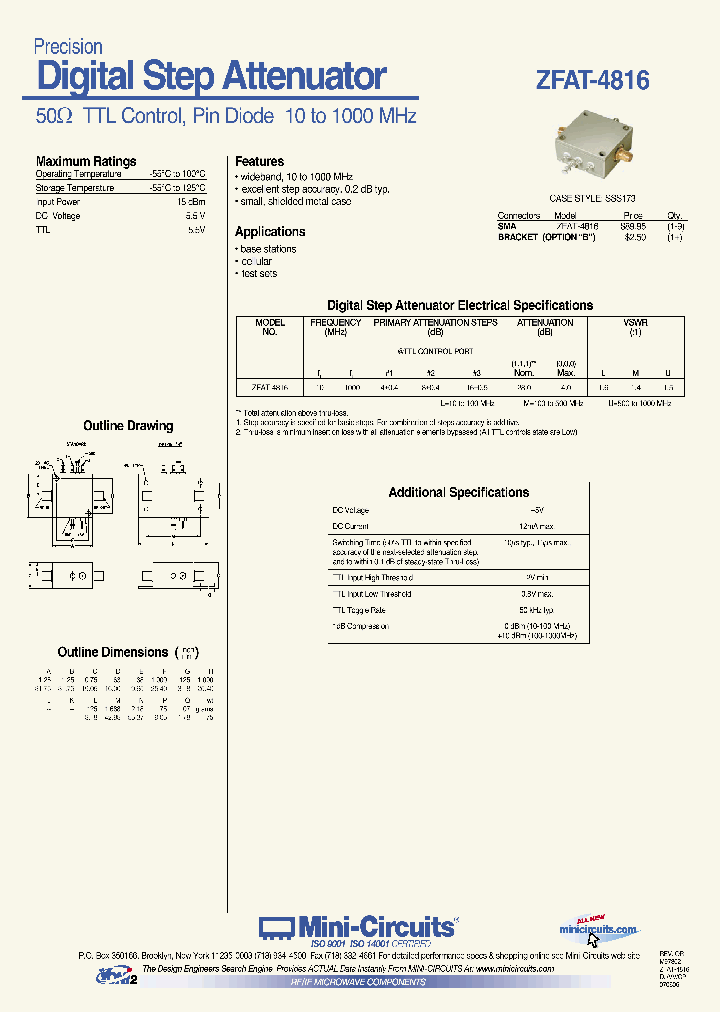 ZFAT-4816_4305417.PDF Datasheet