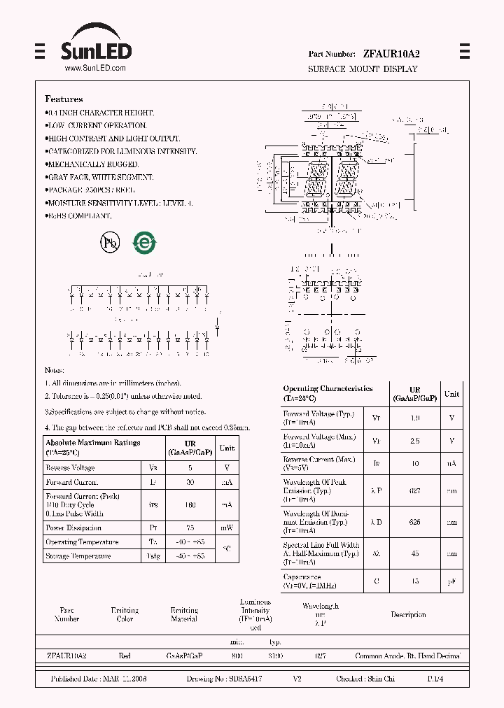 ZFAUR10A2_4501971.PDF Datasheet